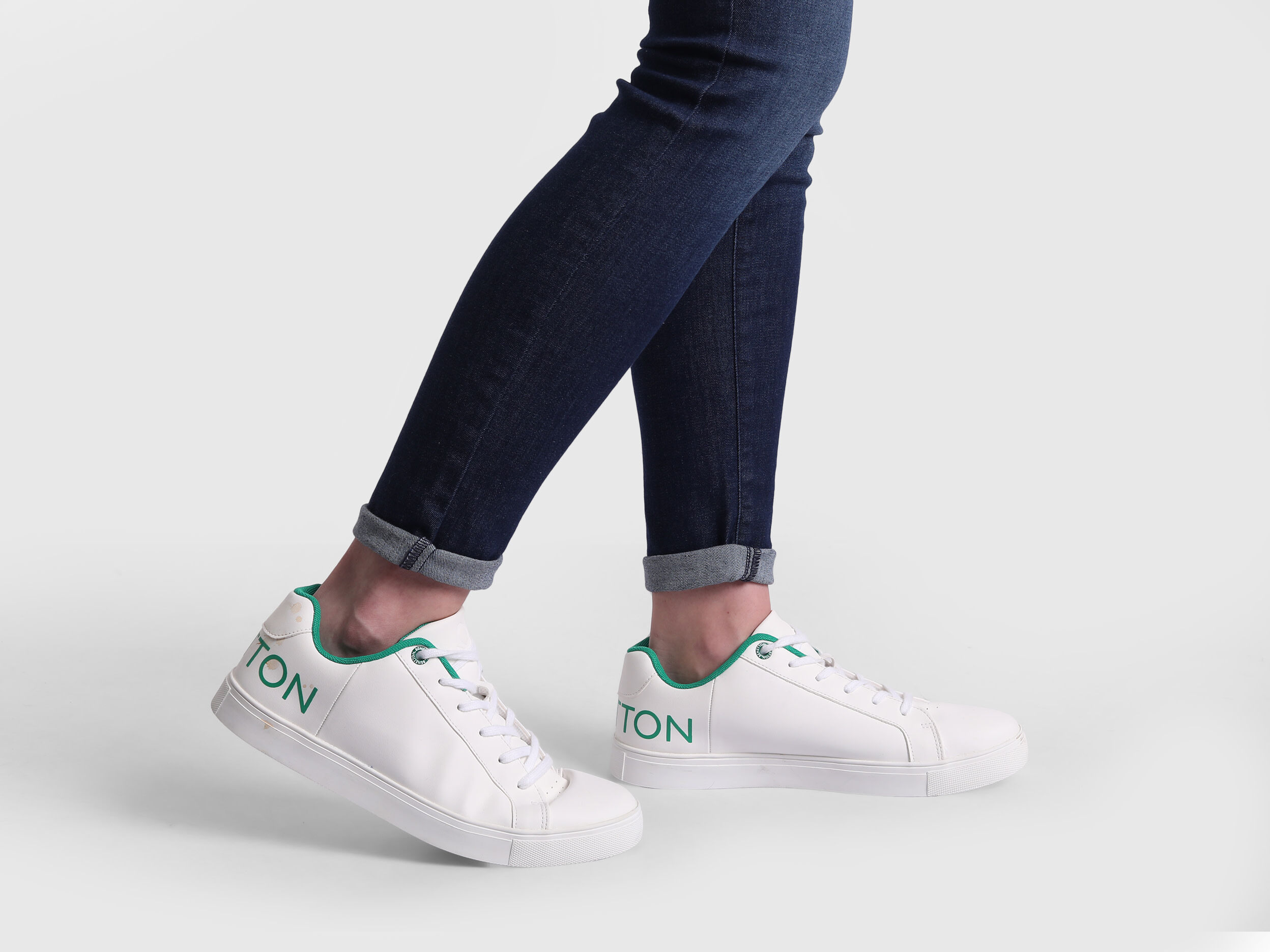 Women White Sneakers, Material: Synthetic Upper at Rs 799/pair in Agra